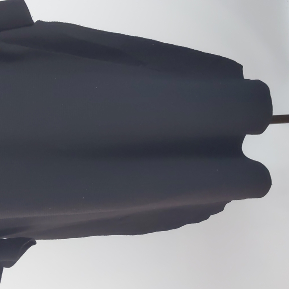 Cos Women's Top Size Large Black Short Dolman Sleeves Round Neck 100% Wool Tunic - Picture 4 of 14